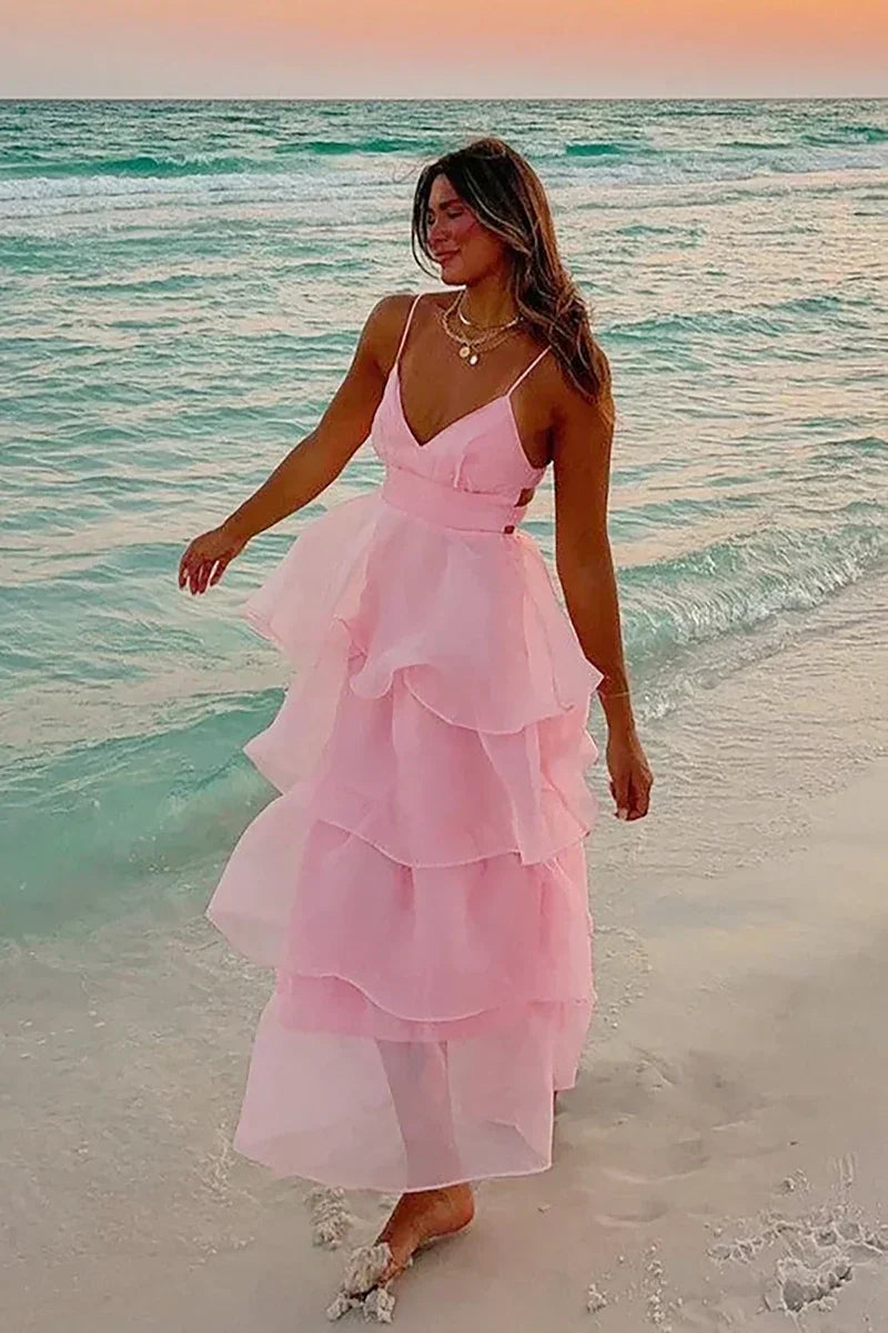 Shayla Maxi Dress Pink Mssaz Desses