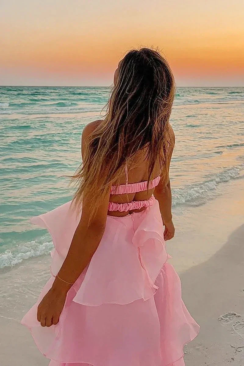 Shayla Maxi Dress Pink Mssaz Desses