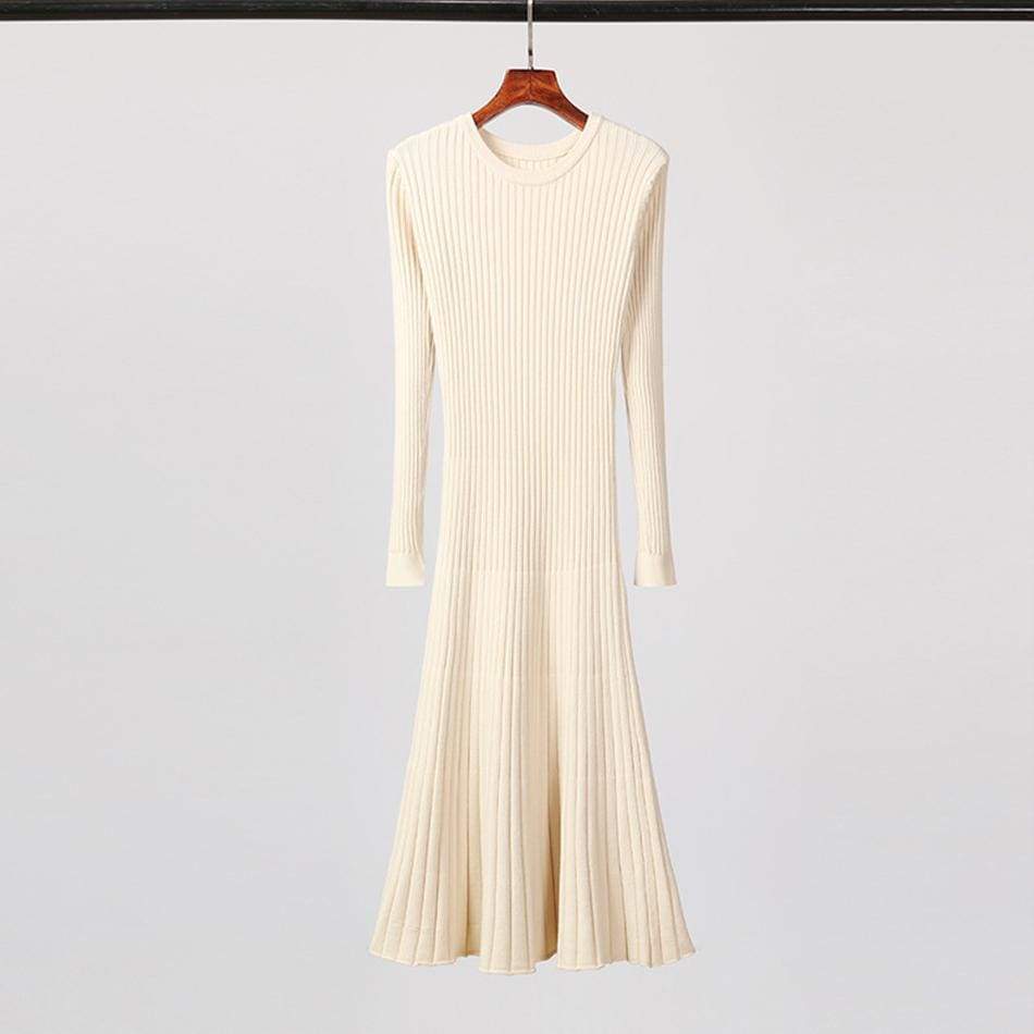 Long Knitted Sweater Dress for Casual Winter Sweater Dress Mssaz Desses