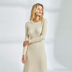 Long Knitted Sweater Dress for Casual Winter Sweater Dress Mssaz Desses