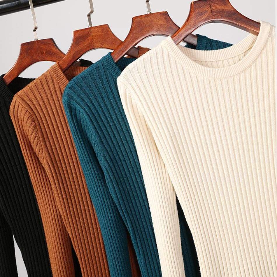 Long Knitted Sweater Dress for Casual Winter Sweater Dress Mssaz Desses