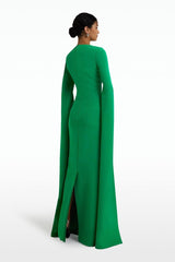 Madge Pointed Collar Long Sleeves Maxi Dress Mssaz Desses