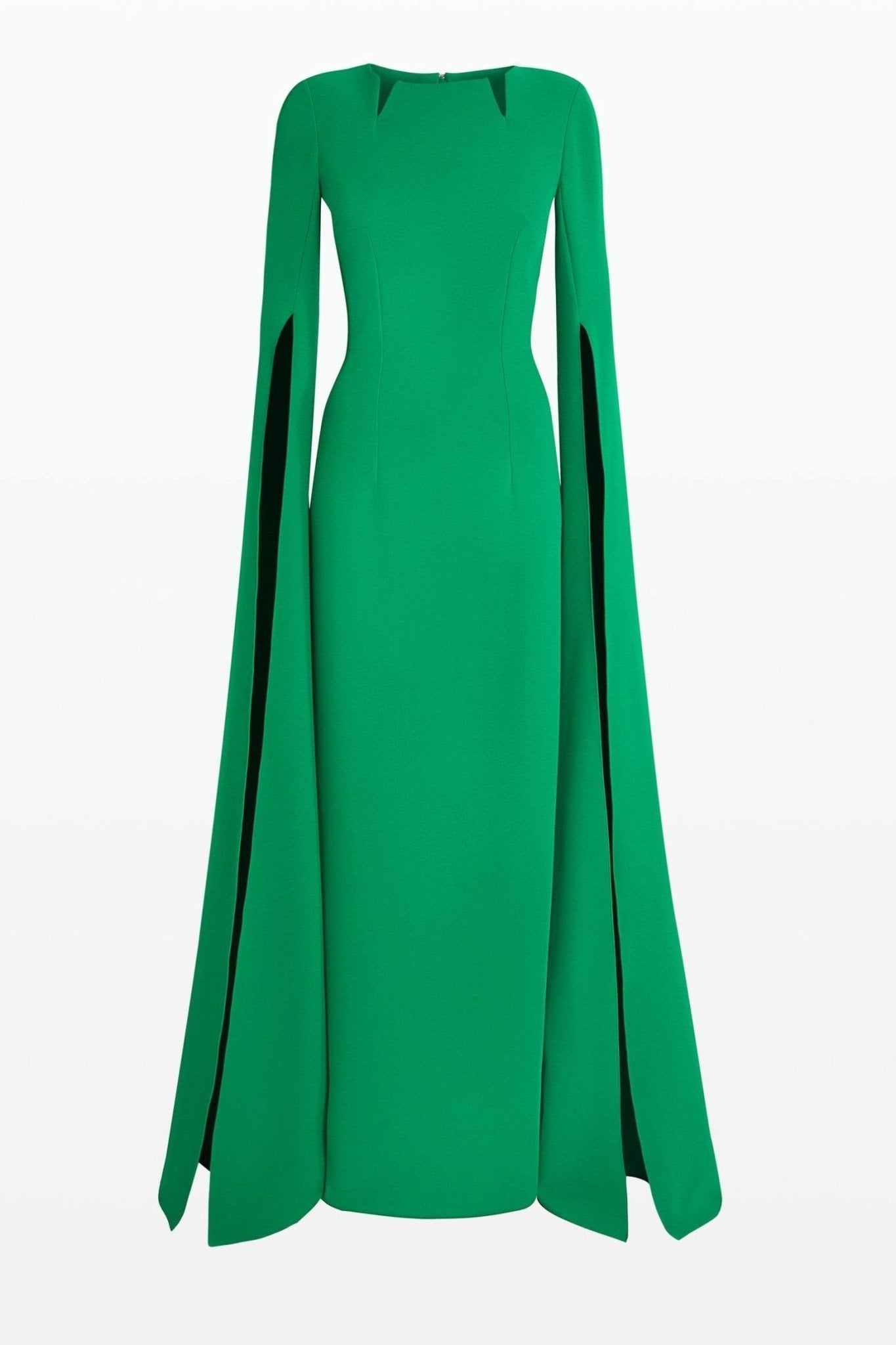 Madge Pointed Collar Long Sleeves Maxi Dress Mssaz Desses
