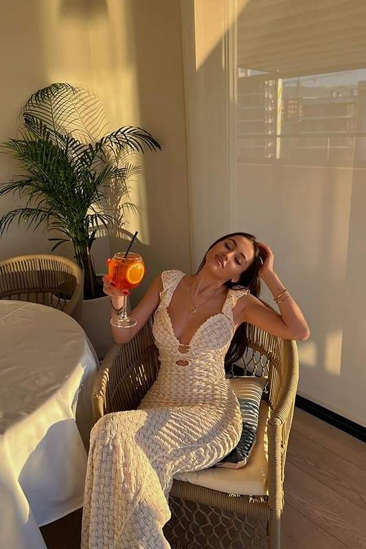 Muriel Ruffle Cut-out Knit Maxi Dress Mssaz Desses