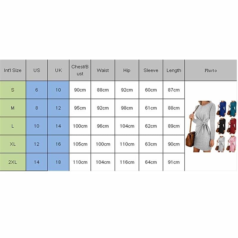 New Casual Sweatshirt Long Sleeve Crew Neck Lace-Up Autumn Winter Dress Elegant Ladies Bodycon T-Shirt Dress Mssaz Desses