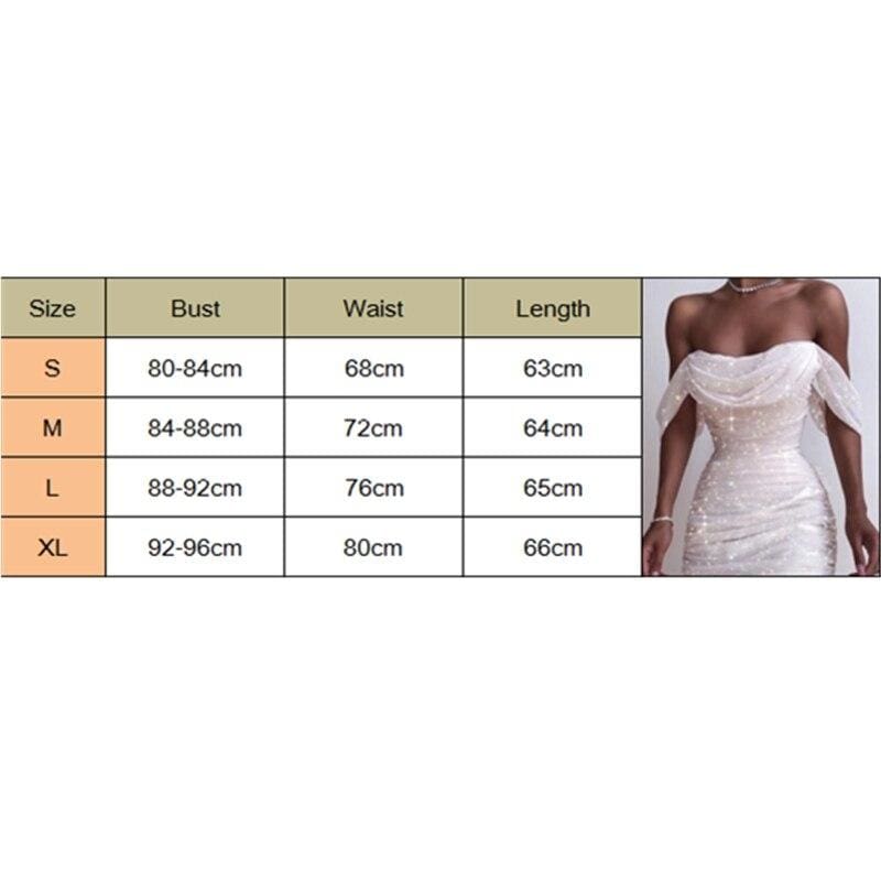Off Shoulder Pleated White bodycon Dress Strapless Backless Shinny Dress Elegant Party Dresses Clothes Mssaz Desses
