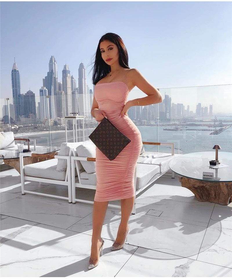Pleated Suspender Skirt Long Lace Dress Mssaz Desses