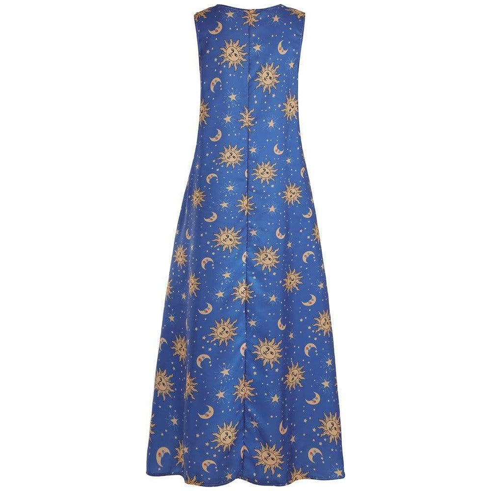 Printed Bohemian Ethnic Style Beach Maxi Dress Mssaz Desses