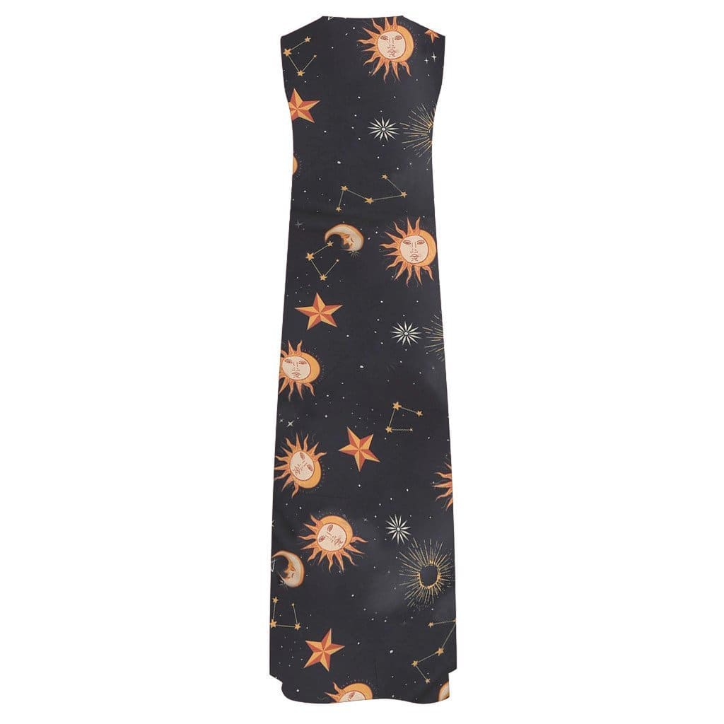 Printed Bohemian Ethnic Style Beach Maxi Dress Mssaz Desses