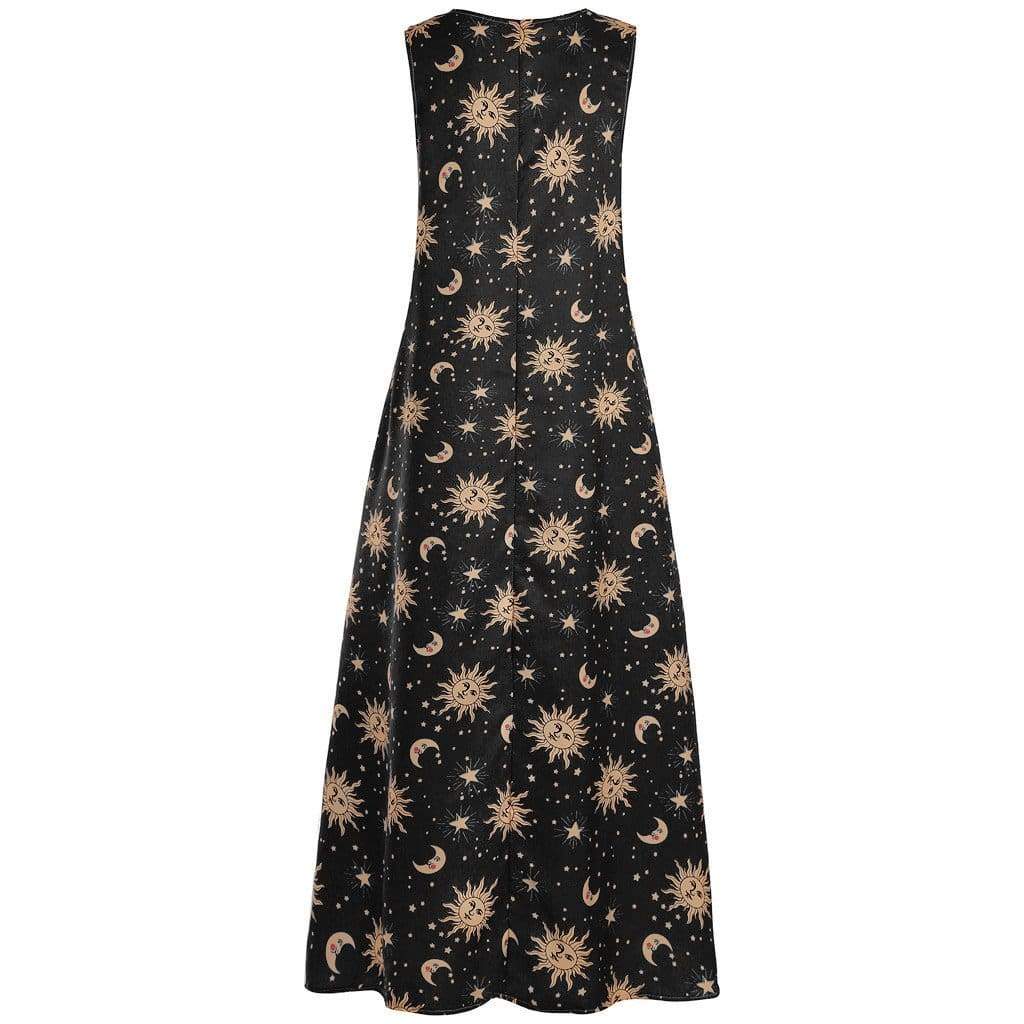 Printed Bohemian Ethnic Style Beach Maxi Dress Mssaz Desses