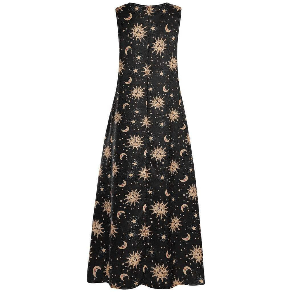Printed Bohemian Ethnic Style Beach Maxi Dress Mssaz Desses
