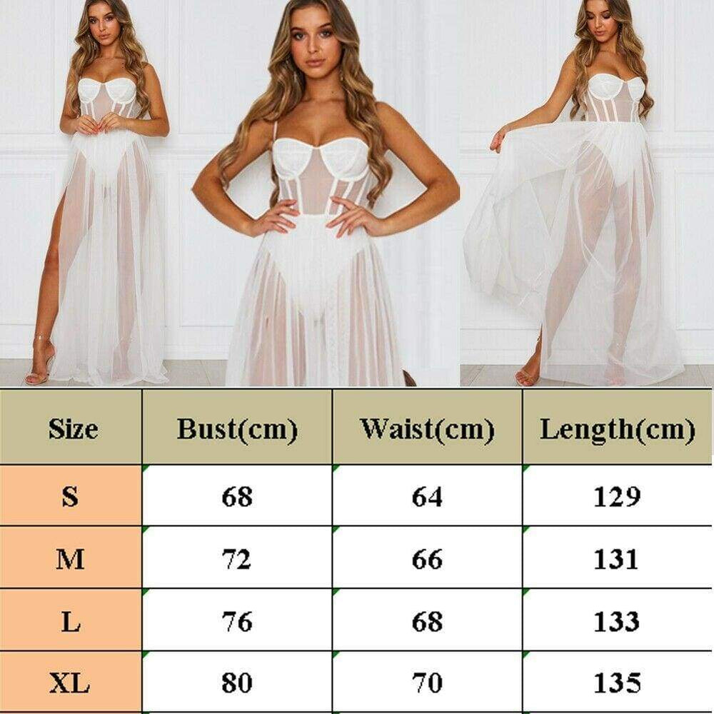 Mesh Cover Ups Sundress Perspective Sleeveless Backless Casual Long Bathing Suit Beach Clothes Mssaz Desses