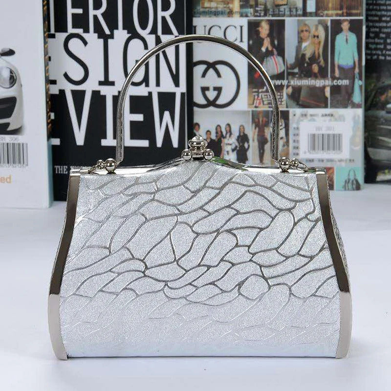 Diamonds Metal  Luxury Small Clutch Mssza