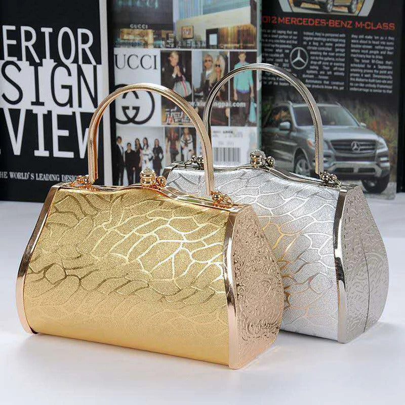 Diamonds Metal  Luxury Small Clutch Mssza