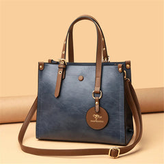 3 Layers Casual Vintage Designer Leather Hand Bag Mssza
