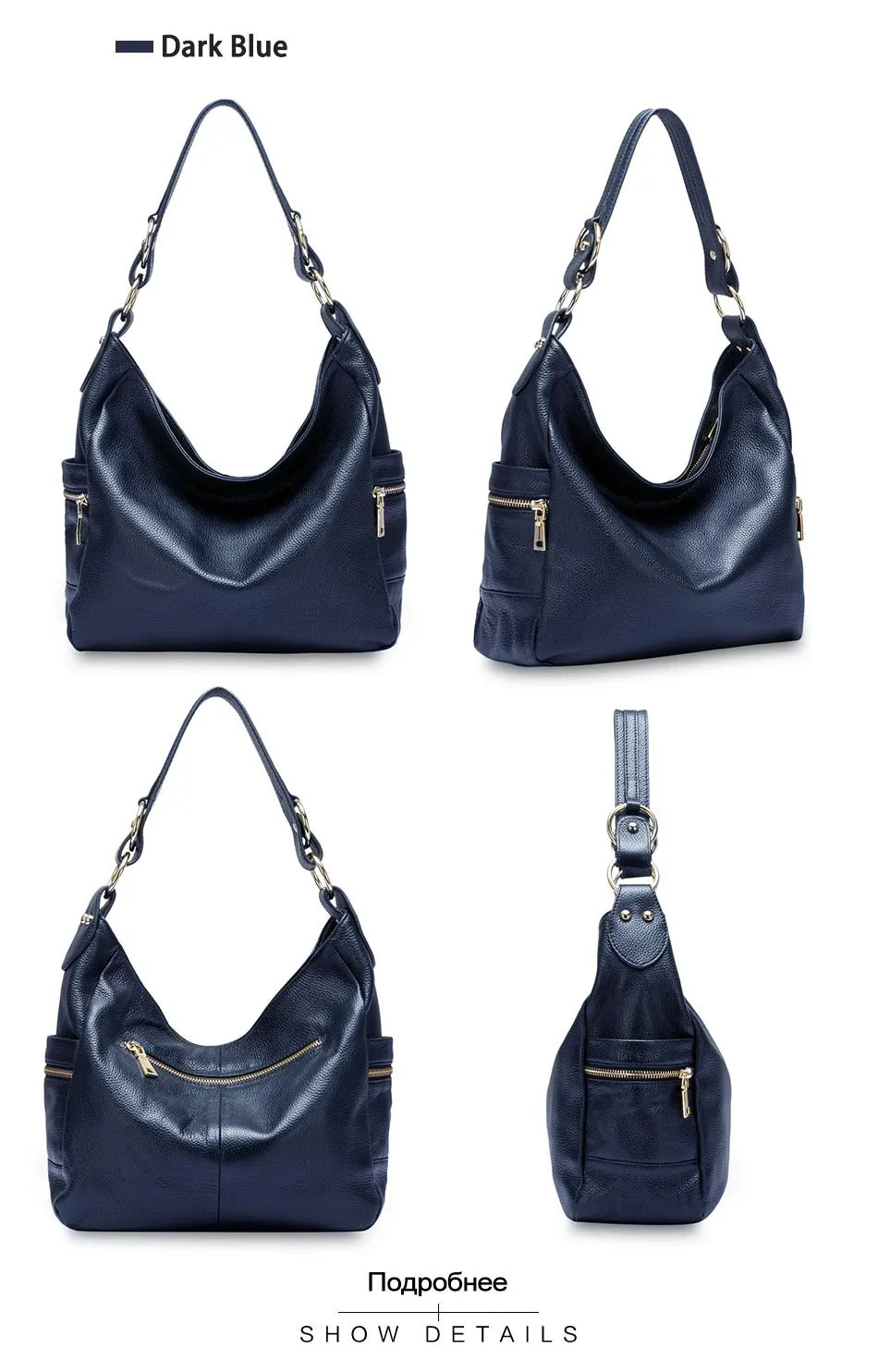 Elegant 100% Genuine Leather Large Capacity Shopper Bag Mssza