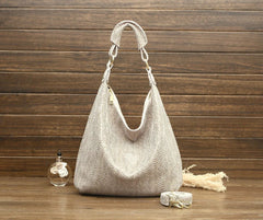 Shiny Serpentine Soft Real Snake Embossed Genuine Leather Handbags Mssza