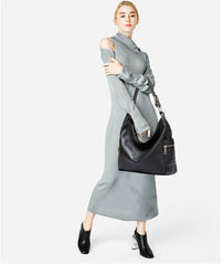 Elegant 100% Genuine Leather Large Capacity Shopper Bag Mssza