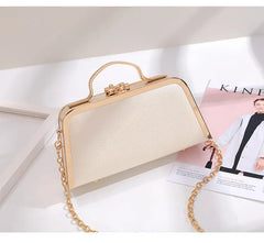 Pearl Flower Chain Party Packs High-end Leather Handbag Mssza