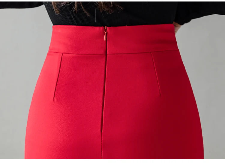 Mujer Streetwear Pencil Beautiful And Elegant Office Midi Skirts Mssza