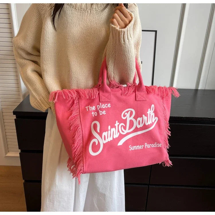 Canvas Large Capacity Casual Tote Bags Mssza