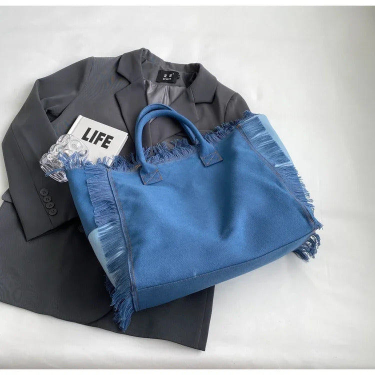Canvas Large Capacity Casual Tote Bags Mssza