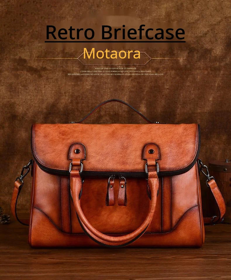 Genuine Leather Vintage Crossbody Handbag Mssza
