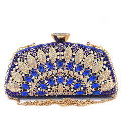 Hot-Fix Rhinestone Crystal Diamond Luxury Designer Clutches Mssza