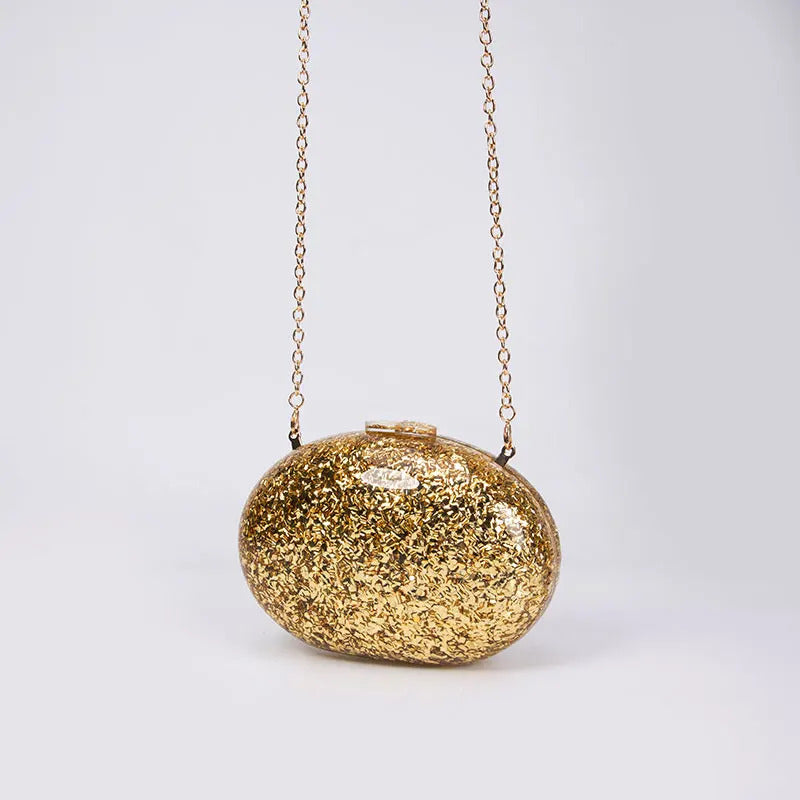 Glitter Genuine Shell Luxury Clutch Bag Mssza