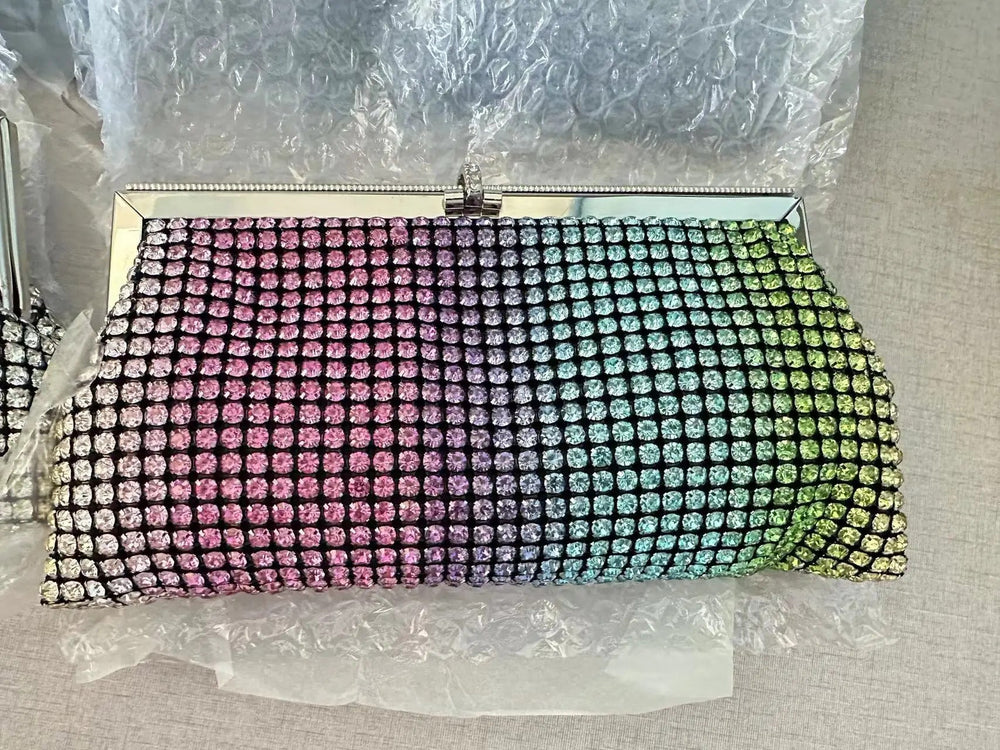 Luxurious Rhinestone Diamond Party Clutches Mssza