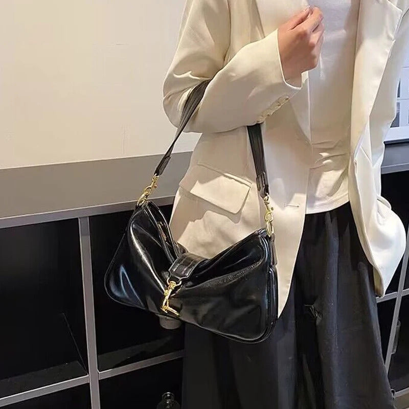 High Quality Soft Skin Vintage Wild Shoulder Luxury Handbags Mssza