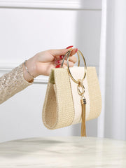Elegant Bohemian Resort Woven Large Capacity Clutch Bag Mssza