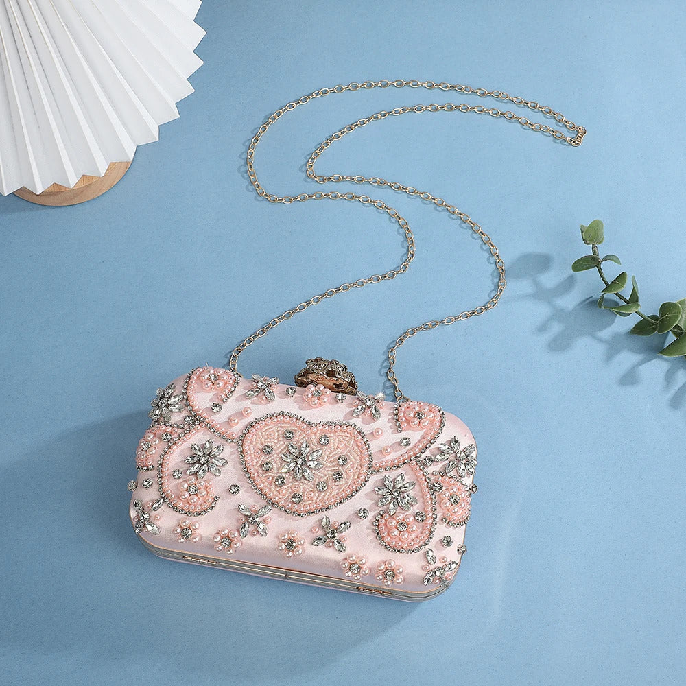 Crystal Rhinestones Luxury Shoulder Bag Clutch Mssza