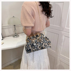 Luxury Three-dimensional Flowers Relief Tote Bags Mssza