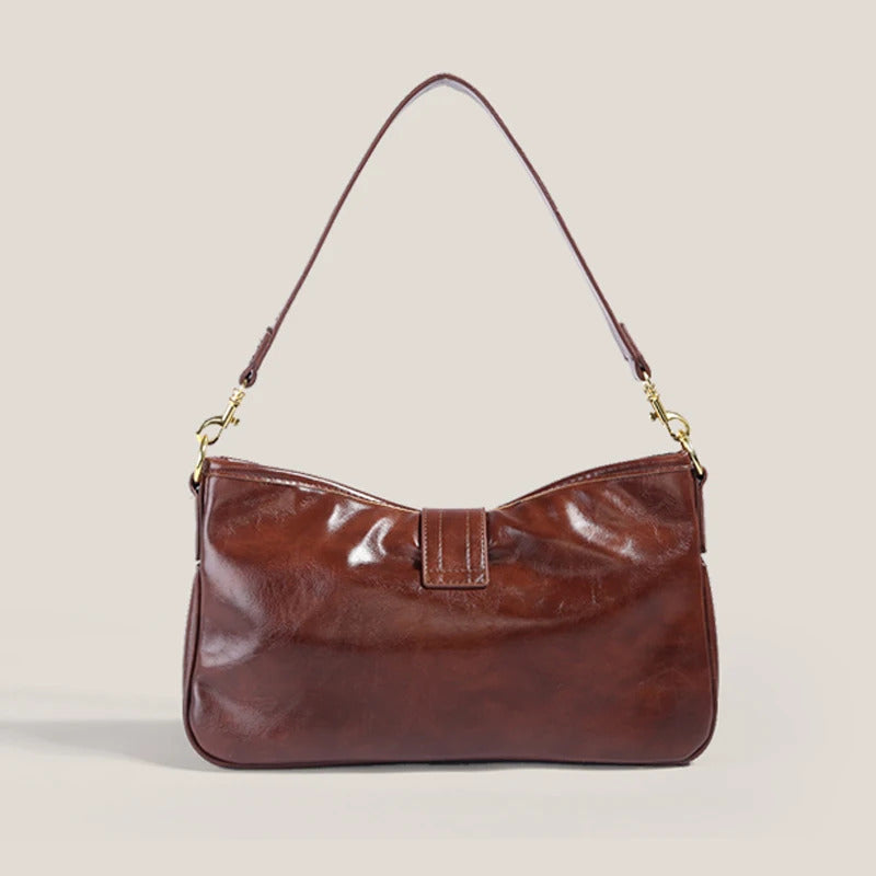 High Quality Soft Skin Vintage Wild Shoulder Luxury Handbags Mssza