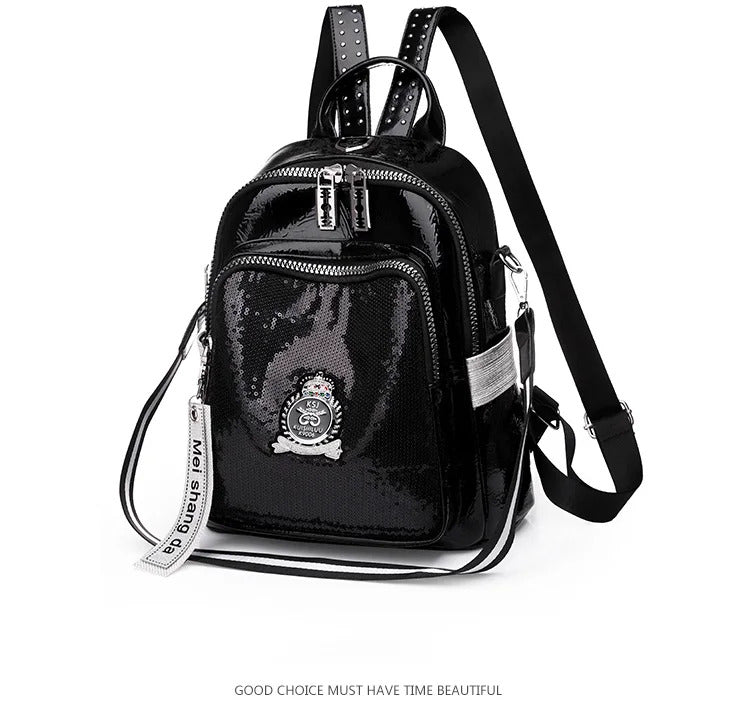 High Quality Pu Leather Casual  Backpack Mssza