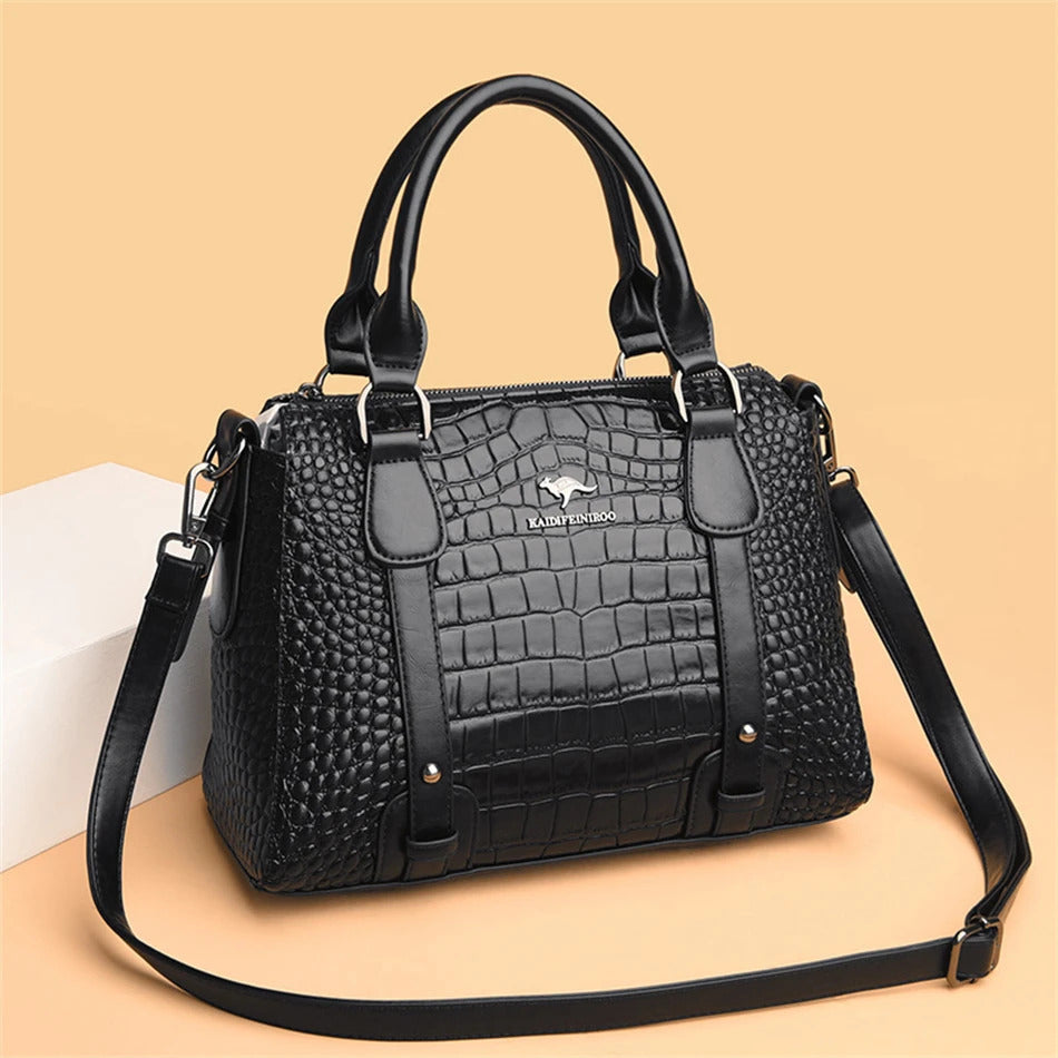 Casual Large Capacity Soft Leather Handbags Mssza