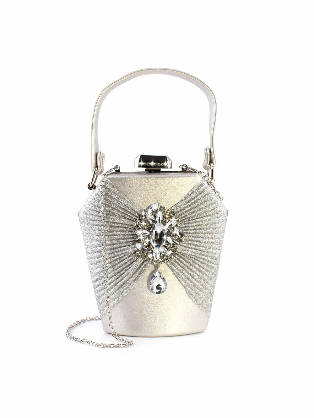 Flower Luxury Shiny Rhinestone Handbag Mssza