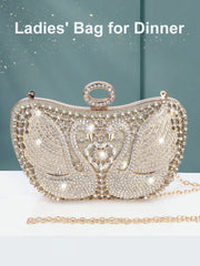 Luxury Inlaid Rhinestones Shiny Pocket Clutch Mssza