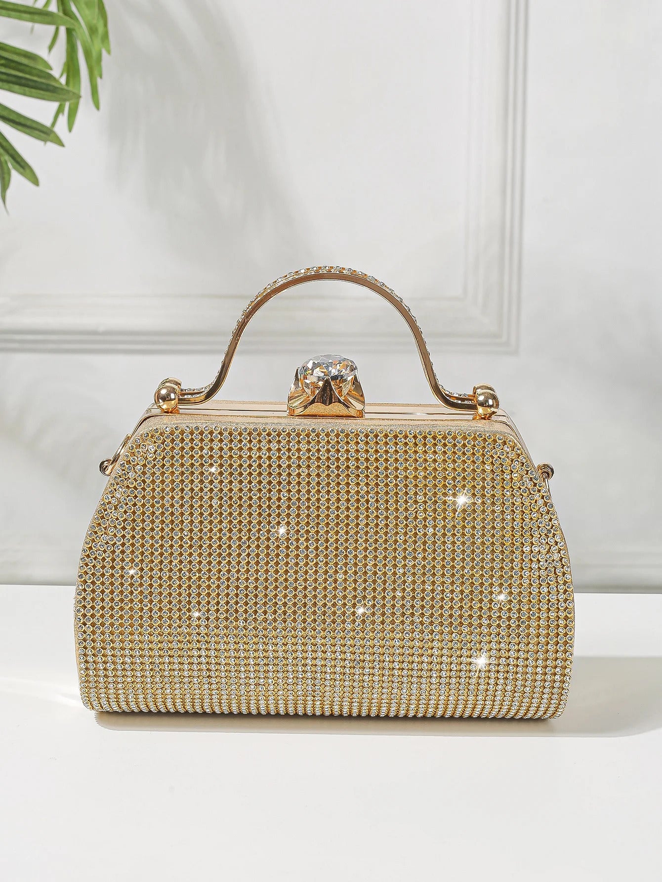Elegant Sparkling Crystal Formal Party Clutch Purse Mssza