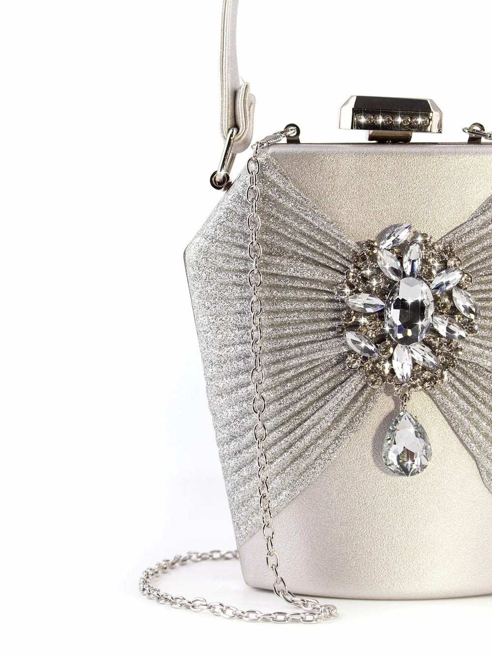 Flower Luxury Shiny Rhinestone Handbag Mssza
