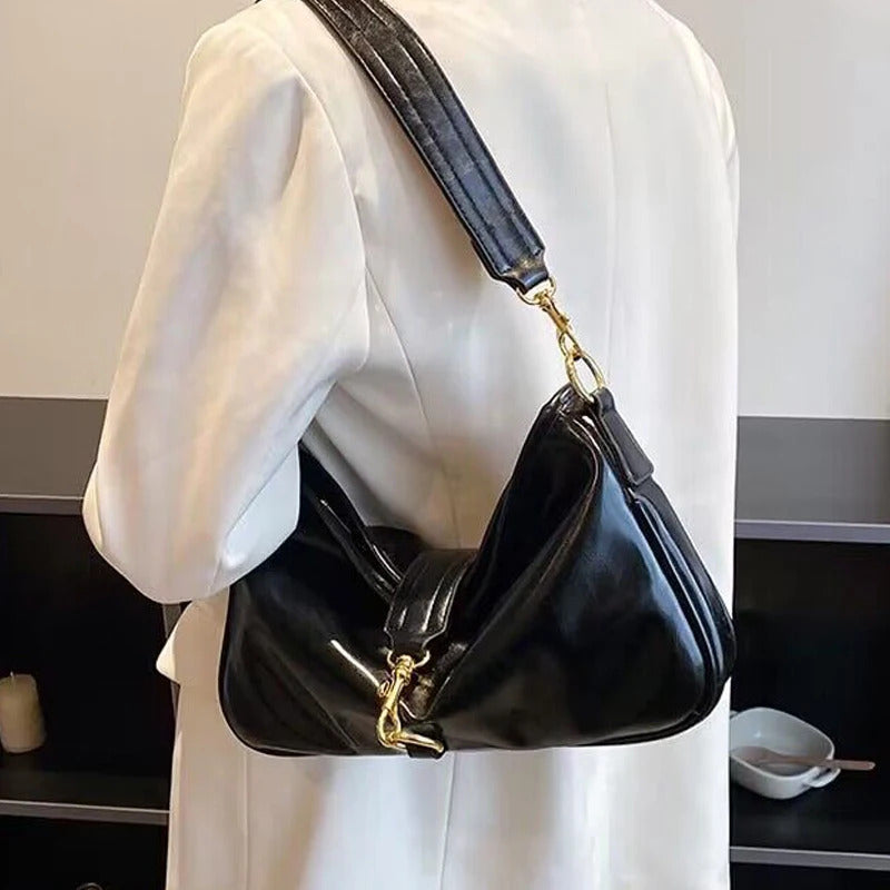 High Quality Soft Skin Vintage Wild Shoulder Luxury Handbags Mssza