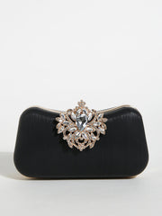 Luxury Rhinestone Shiny and Glamorous Decor Boxy Clutch Mssza