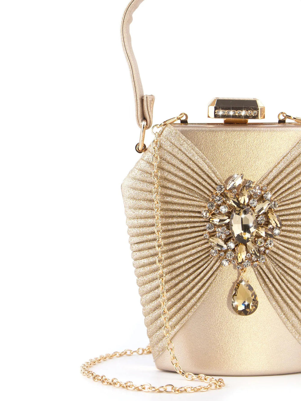 Flower Luxury Shiny Rhinestone Handbag Mssza