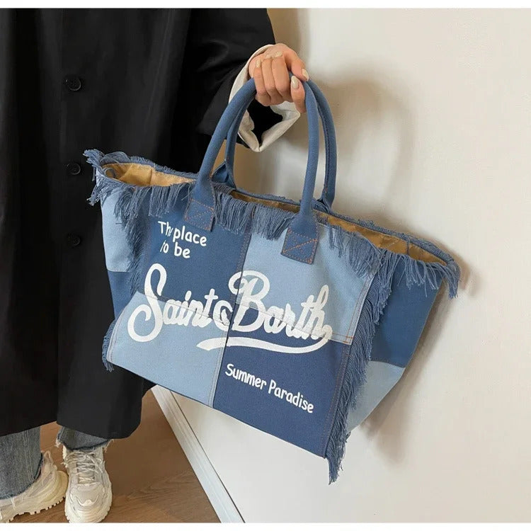 Canvas Large Capacity Casual Tote Bags Mssza