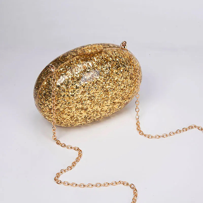 Glitter Genuine Shell Luxury Clutch Bag Mssza