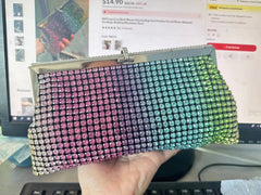 Luxurious Rhinestone Diamond Party Clutches Mssza
