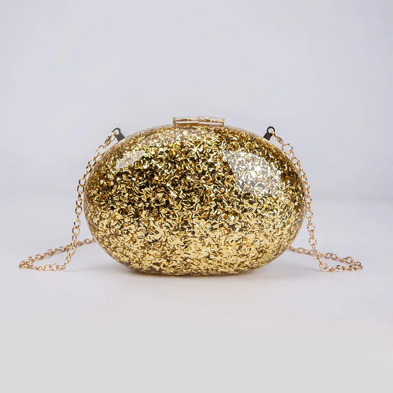 Glitter Genuine Shell Luxury Clutch Bag Mssza
