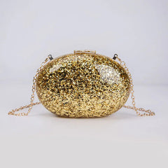 Glitter Genuine Shell Luxury Clutch Bag Mssza