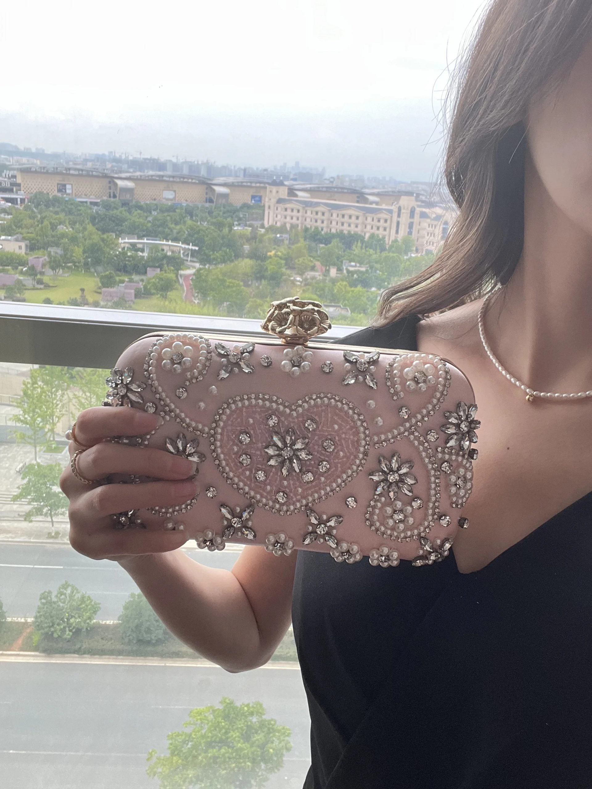 Crystal Rhinestones Luxury Shoulder Bag Clutch Mssza